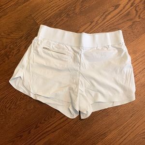 Athleta White High Waisted Shorts